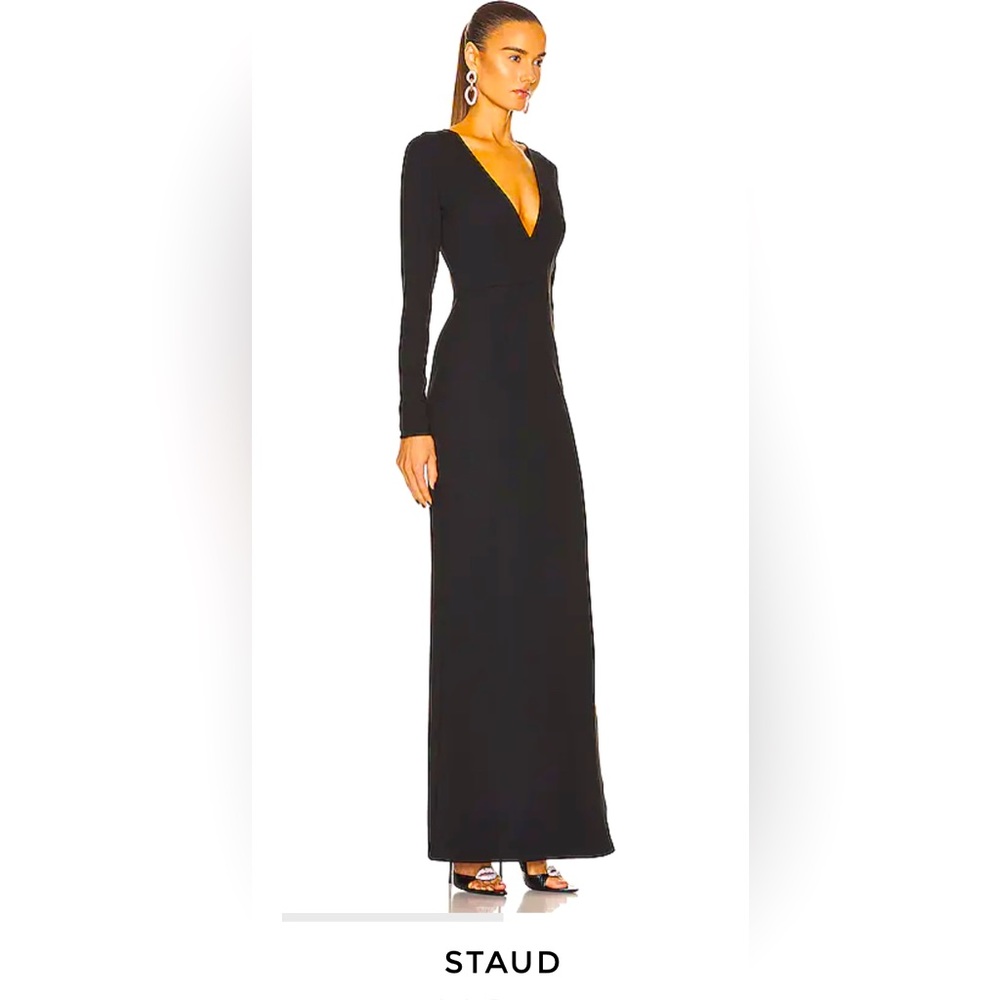STAUD XS Black Ink Dress